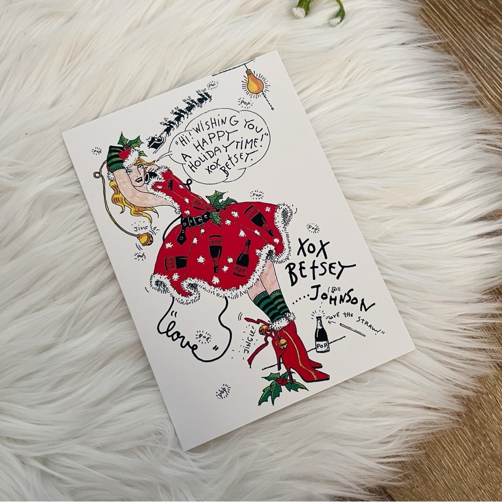 Vintage Betsey Johnson Holiday Card